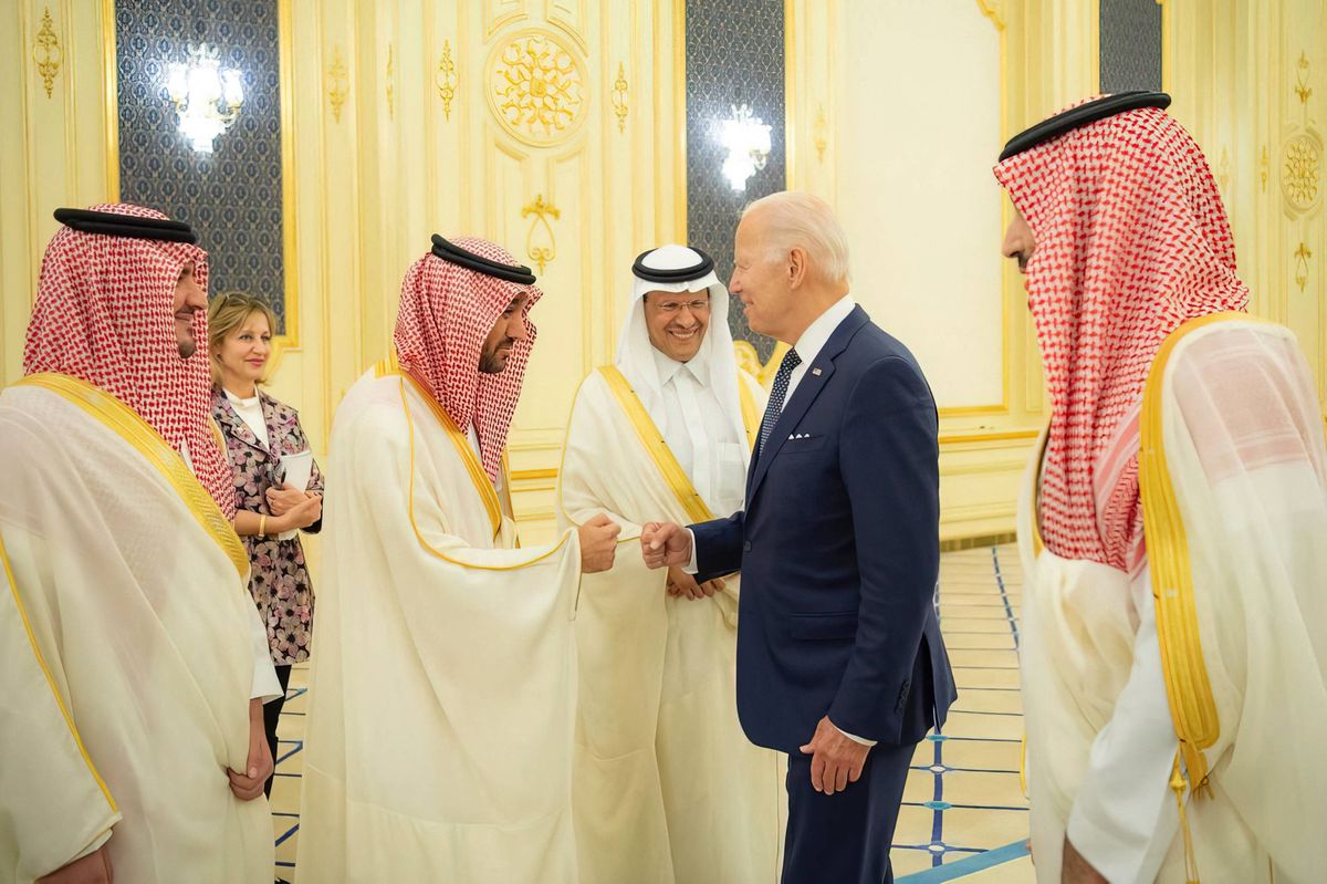 Hat die Annäherung zwischen Israel und dem Königshaus gefördert: US-Präsident Joe Biden trifft den saudischen Machthaber, Kronprinz Mohammed bin Salman (Juli 2022). 