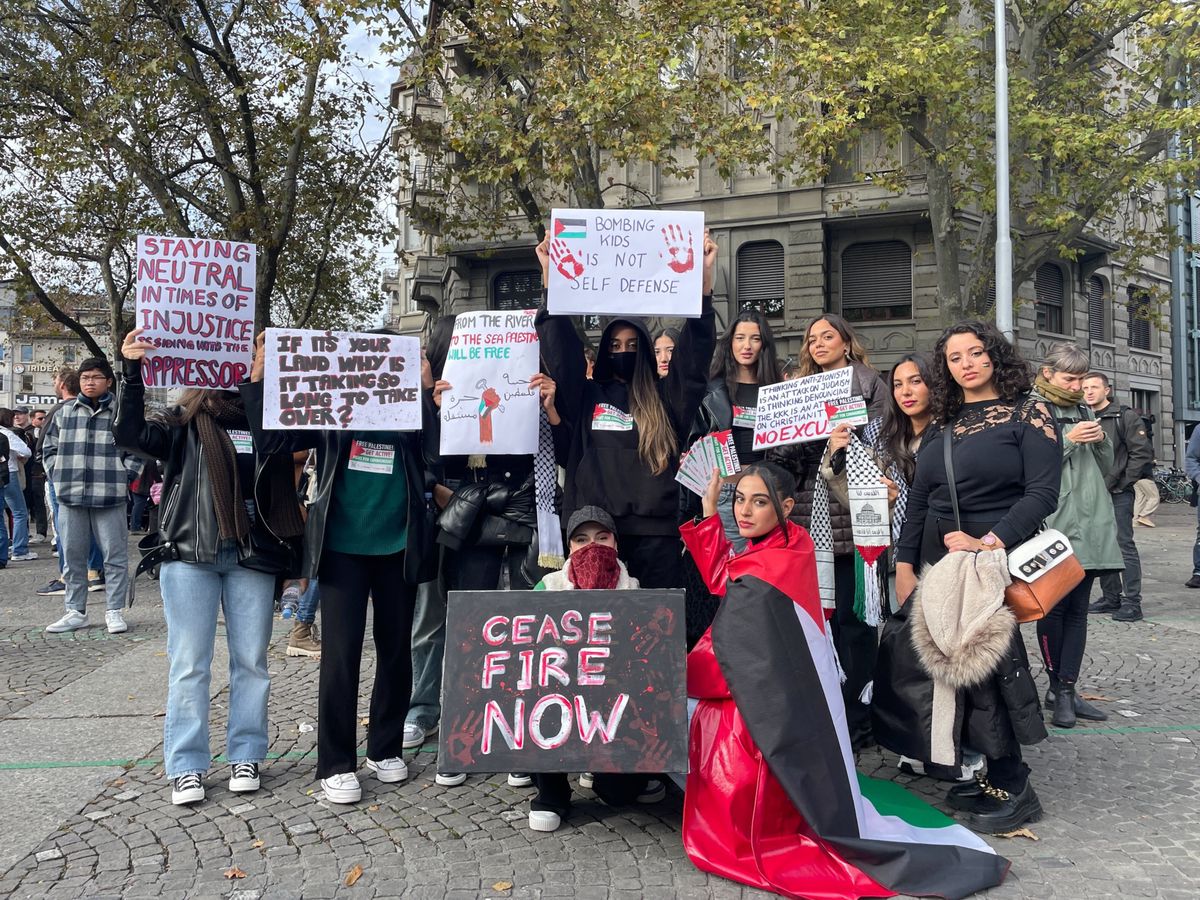 Am vergangenen Wochenende kam es erneut zu einer friedlichen Pro-Palästina-Demo in Zürich.
