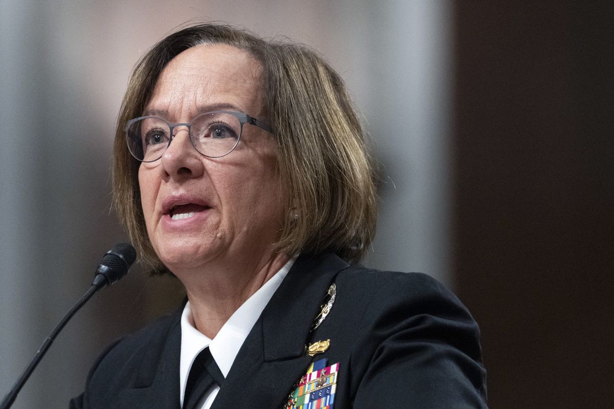 «Umfassende Erfahrungen auf See und in den Streitkräften gesammelt»: US-Admiralin Lisa Franchetti spricht vor einem Senatsausschuss.