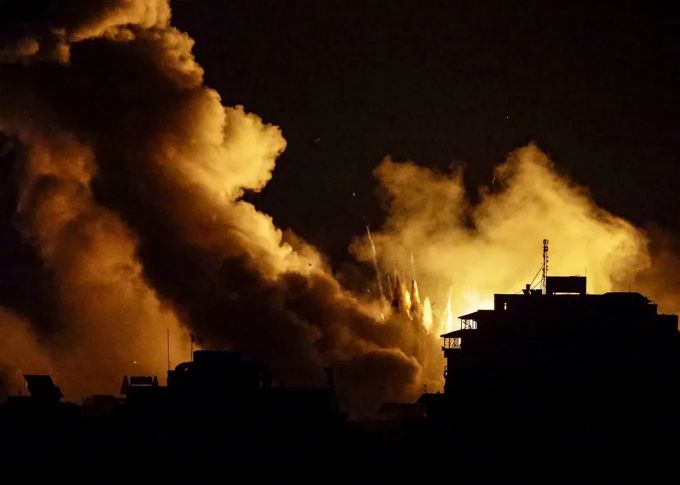Rauch in Gaza