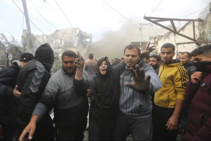 IDF Bomben Rafah Gazastreifen