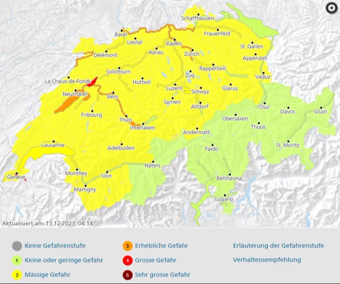 Hochwasser Schweiz