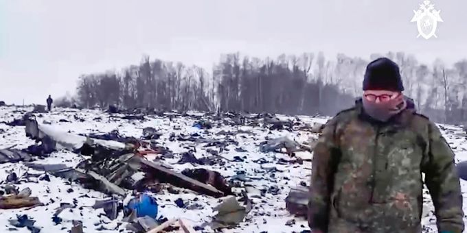 Flugzeugabsturz in Belgorod