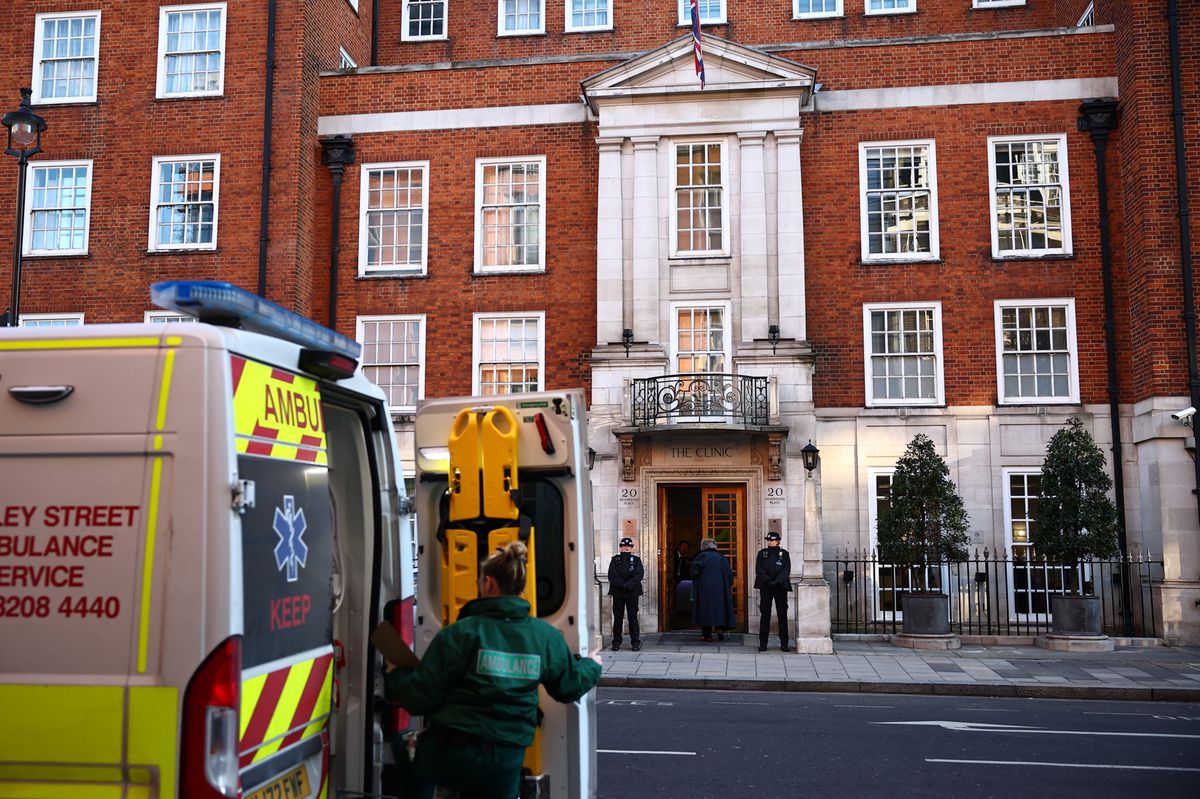 Von Sicherheitsleuten bewacht: In dieser Klinik lag die britische Prinzessin Kate zwei Wochen lang.