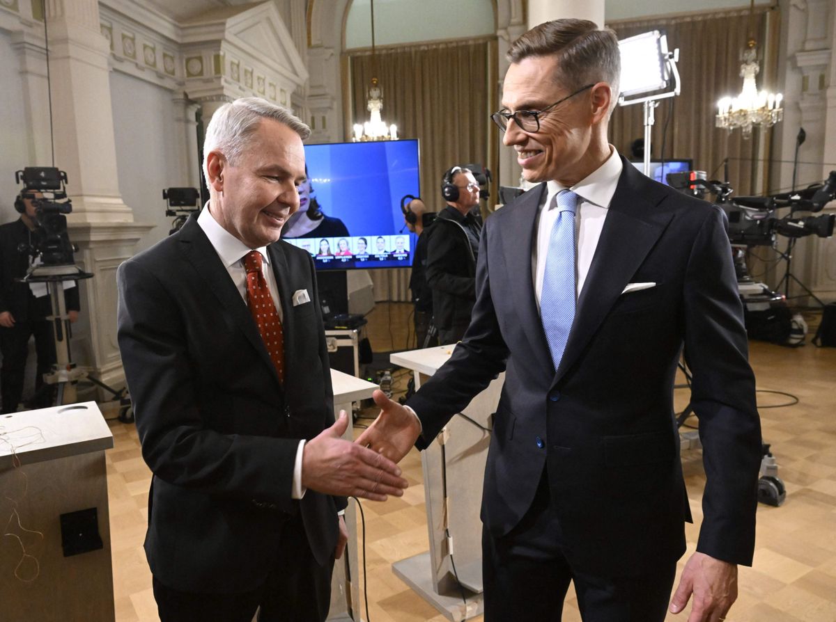 Einer von ihnen wird es schaffen: Der Grüne Pekka Haavisto (links) und der Konservative Alexander Stubb haben sich für die finnische Präsidentschaftswahl in zwei Wochen qualifiziert.