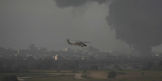 Helikopter Grenze Israel Gaza