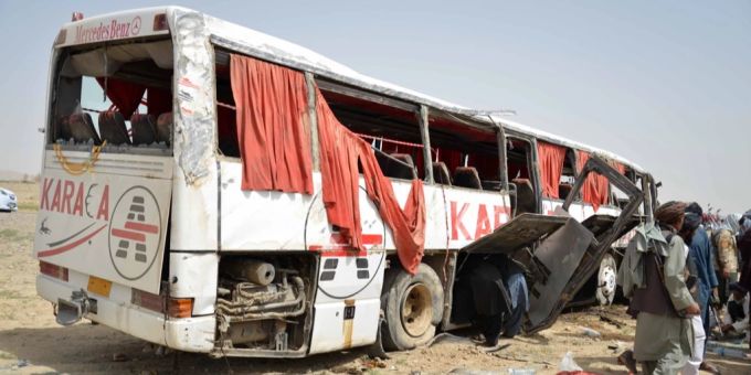 Afghanistan Bus Unfall Unglück