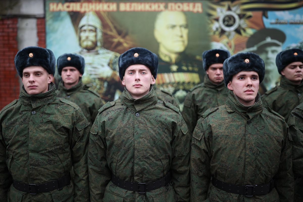 Bald im Krieg: Russische Rekruten in Krasnodar.