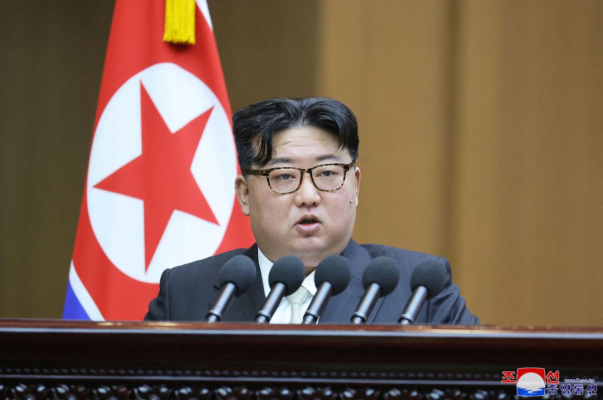 Will die Beschreibung Südkoreas als Feindstaat Nummer eins in der sozialistischen Verfassung seines Landes verankern: Nordkoreas Machthaber Kim Jong Un. 