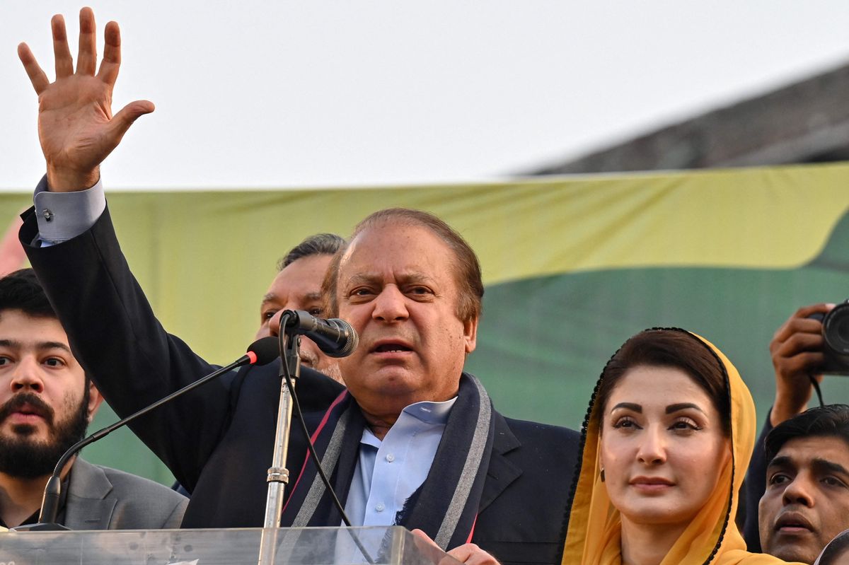 Mit wem wird er regieren? Ex-Premier Nawaz Sharif in Lahore.