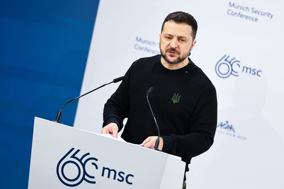 Wütend – und sichtbar müde: Wolodimir Selenski an der Münchner Sicherheitskonferenz.