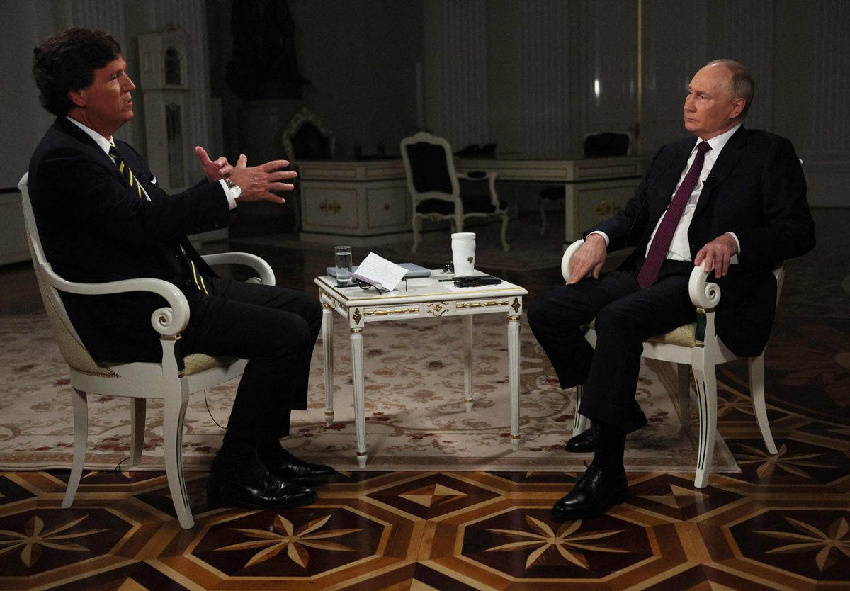 «Ein Gespräch zwischen zwei Antidemokraten»: Tucker Carlson im Interview mit Wladimir Putin.