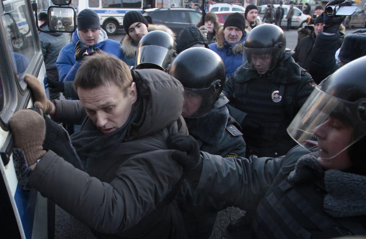 Eine der zahlreichen Verhaftungen Nawalnys. Hier im 2012.