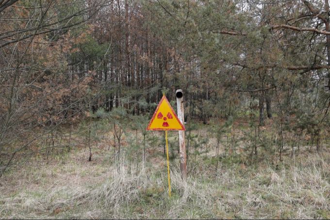 Rioaktivität Schild Tschernobyl