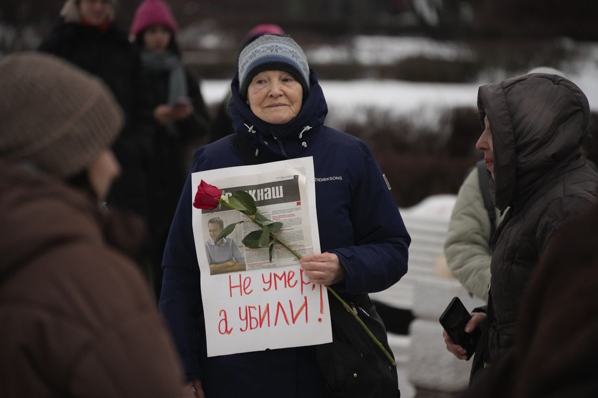 «Nicht tot, sondern getötet»: Protest in St. Petersburg.