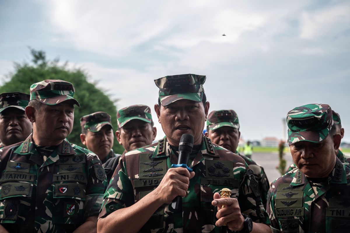 Die Behörden verhandeln, doch die Armee hat keinen Zugriff auf die Rebellengebiete. Im Bild: Indonesiens Militärchef Yudo Margono – hier im April 2023.