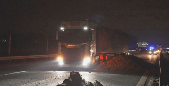 In der Nacht deponiert: Misthaufen auf Brandenburger Strassen.