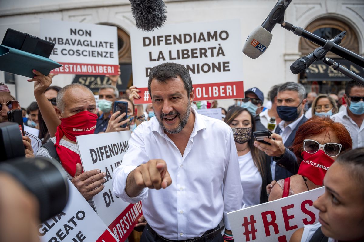 Matteo Salvini lädt zu einem Fraktionstreffen nach Rom. Ob die AfD kommt? Unklar.