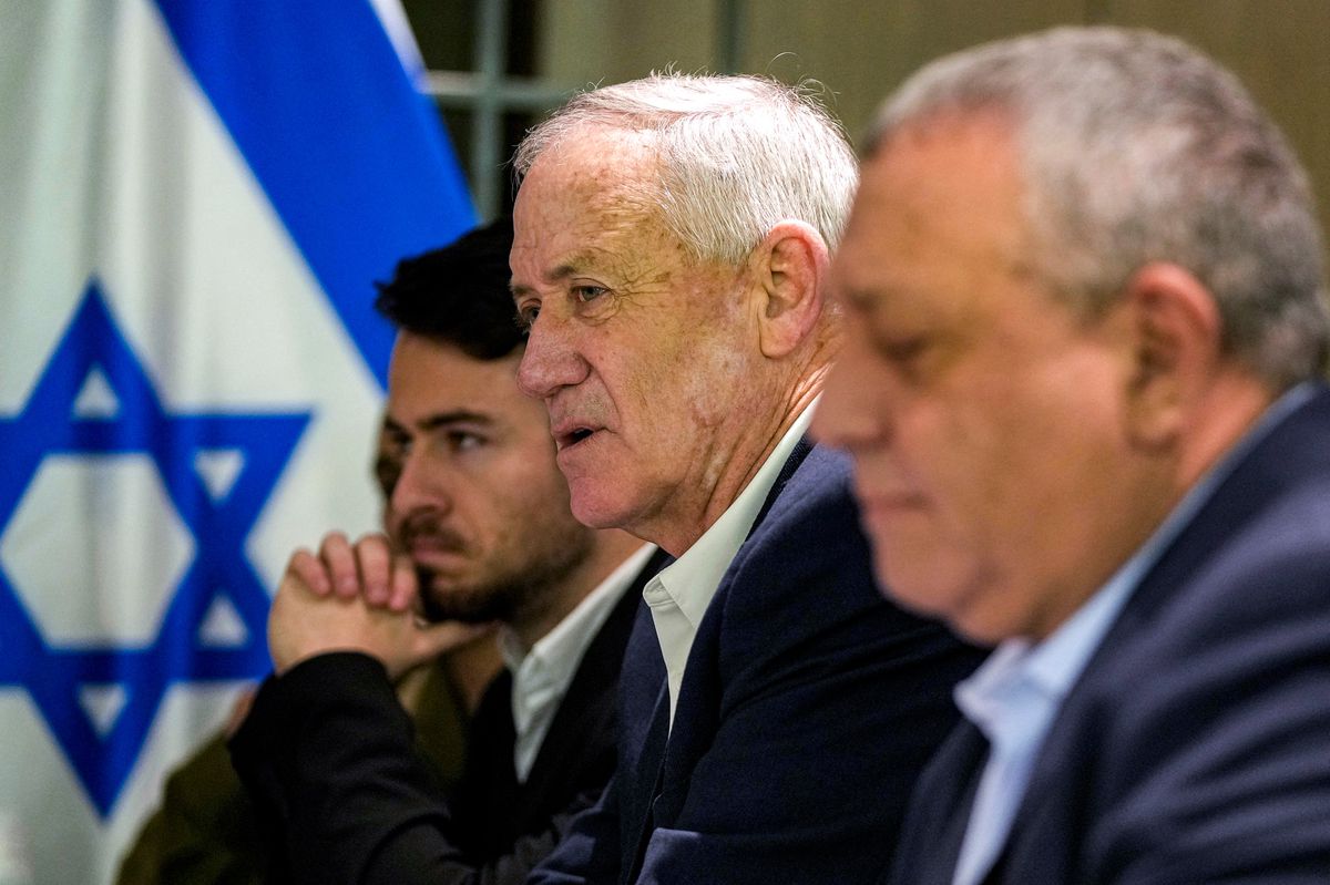 Gespräche in Washington: Benny Gantz, Mitglied des israelischen Kriegskabinetts.