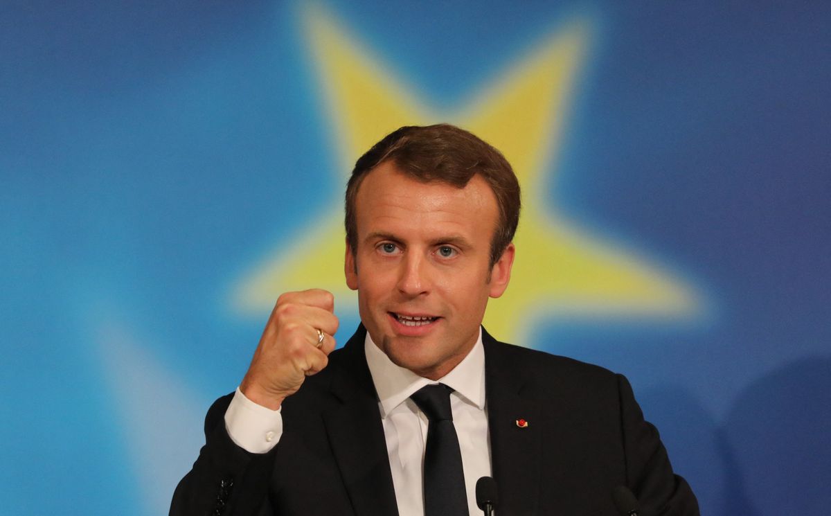 Eine tatsächlich grosse Rede: Emmanuel Macron am 26. September 2017 in der Aula der Sorbonne.