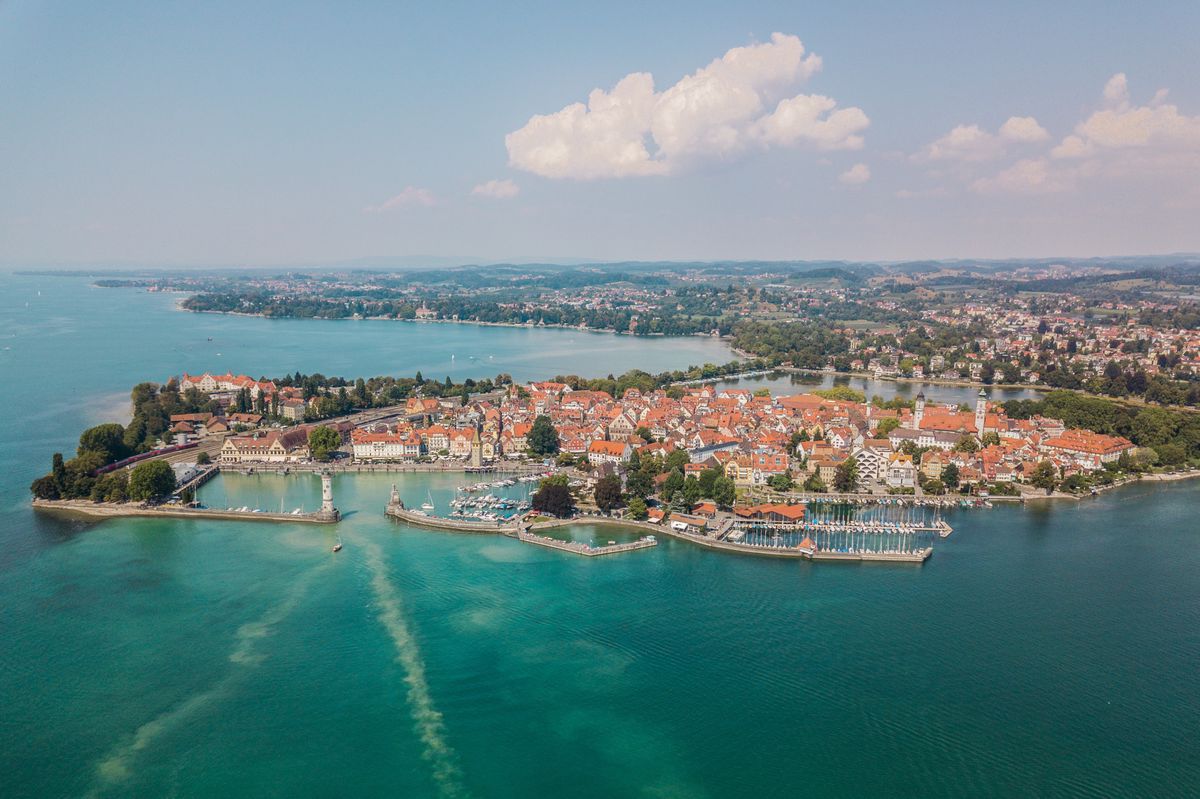 Ein kleiner Fleck Bayern am Ufer eines der grössten Trinkwasserreservoire Europas: Das Städtchen Lindau.