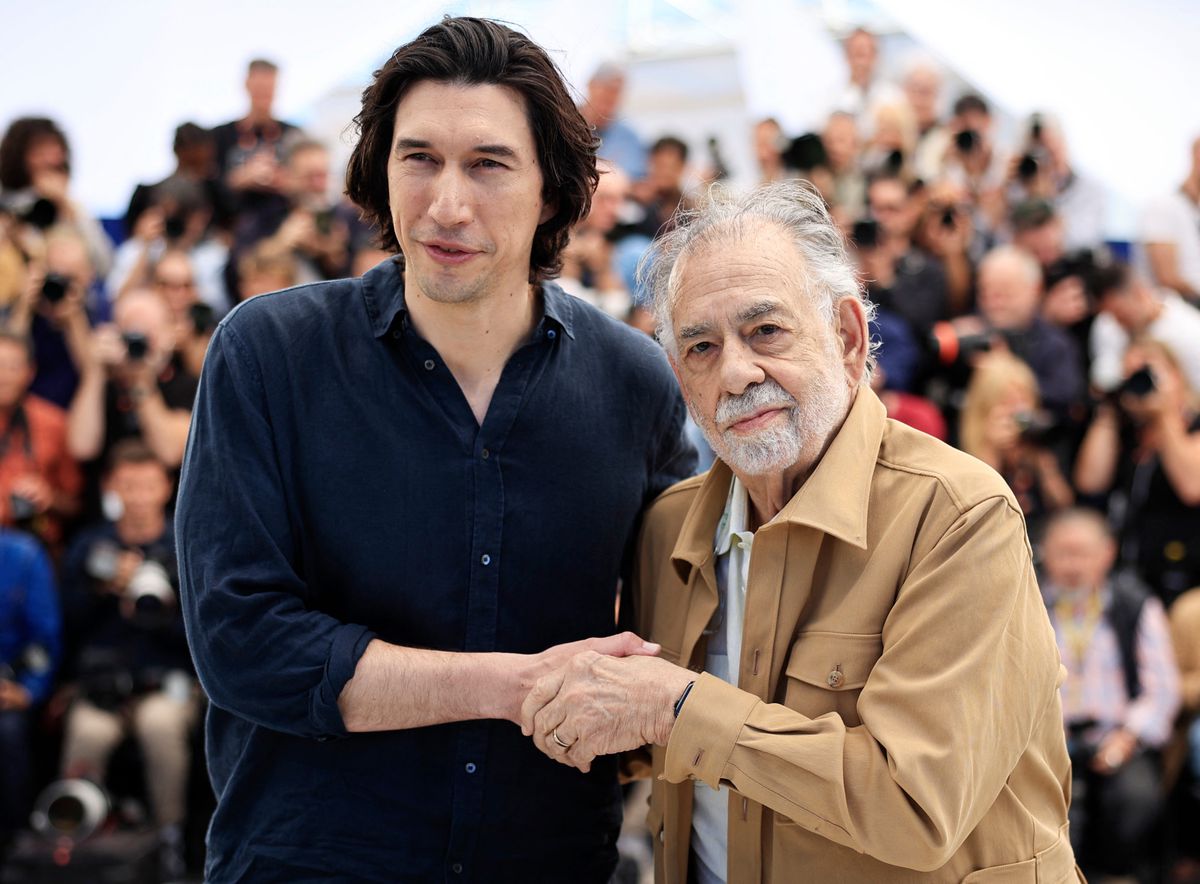 Auch «Megapolis» könnte noch überarbeitet werden: Adam Driver und Francis Ford Coppola in Cannes. (17. Mai 2024)