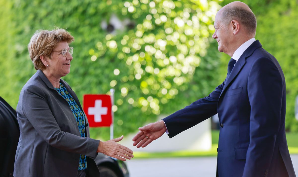 «Nicht nur Nachbarn, sondern enge Partner»: Viola Amherd, die Schweizer Bundespräsidentin, besuchte am Mittwoch den deutschen Regierungschef Olaf Scholz in Berlin.