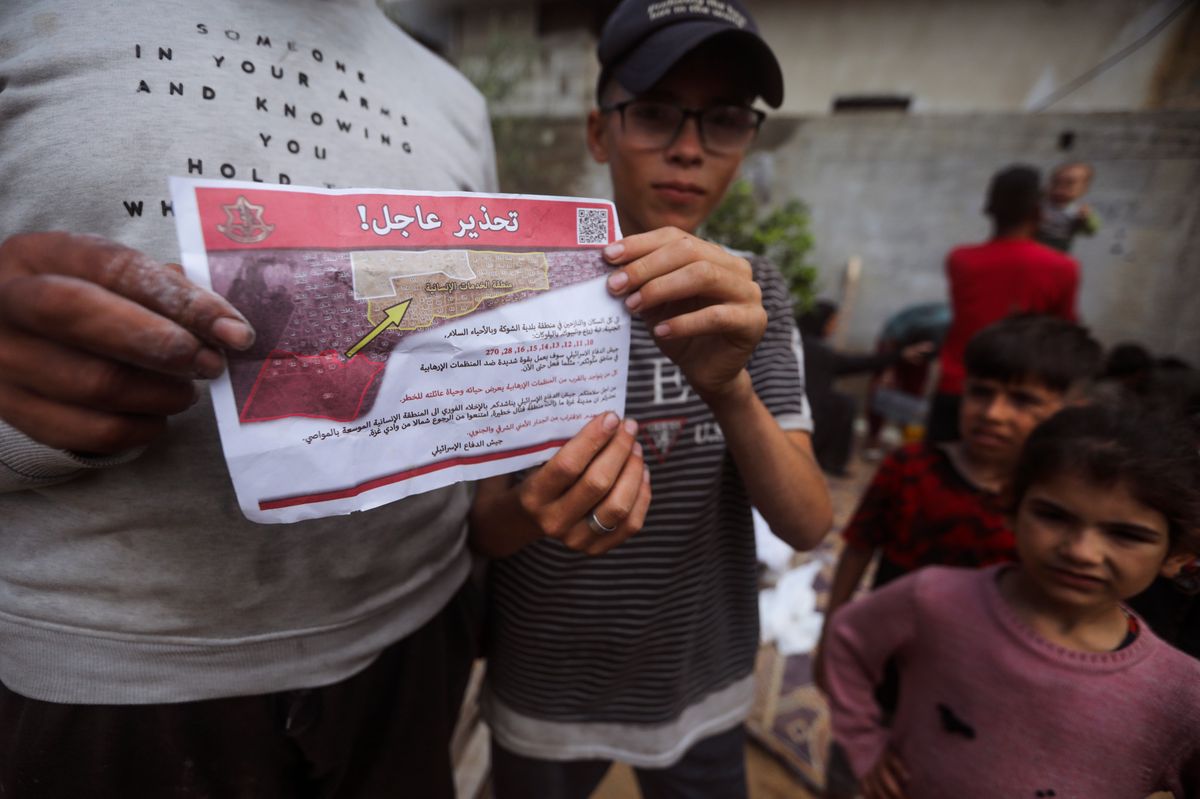 Israel hat die Evakuierung von Rafah angeordnet, die Bevölkerung wurde mit Flugblättern informiert. 