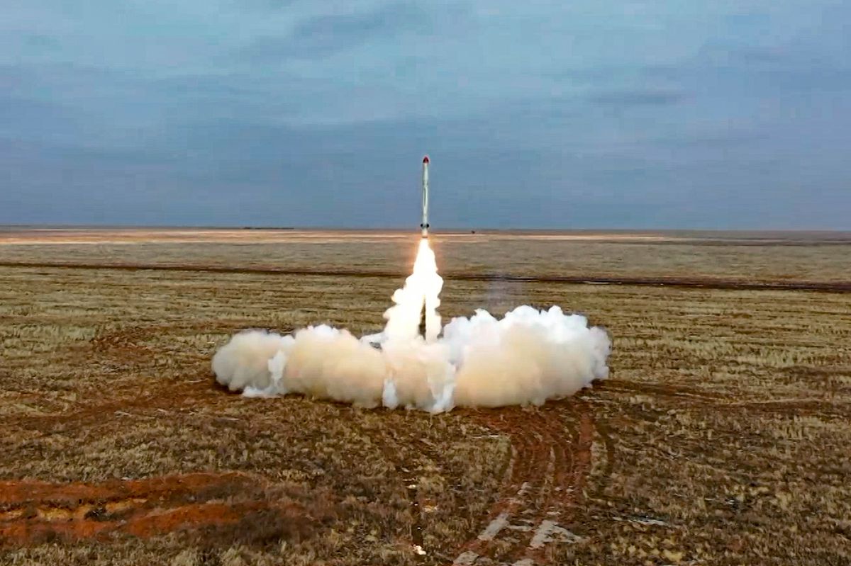 Ansage an den Westen: Abschuss einer Iskander-Rakete bei einer Übung der russischen Armee im Februar 2022.
